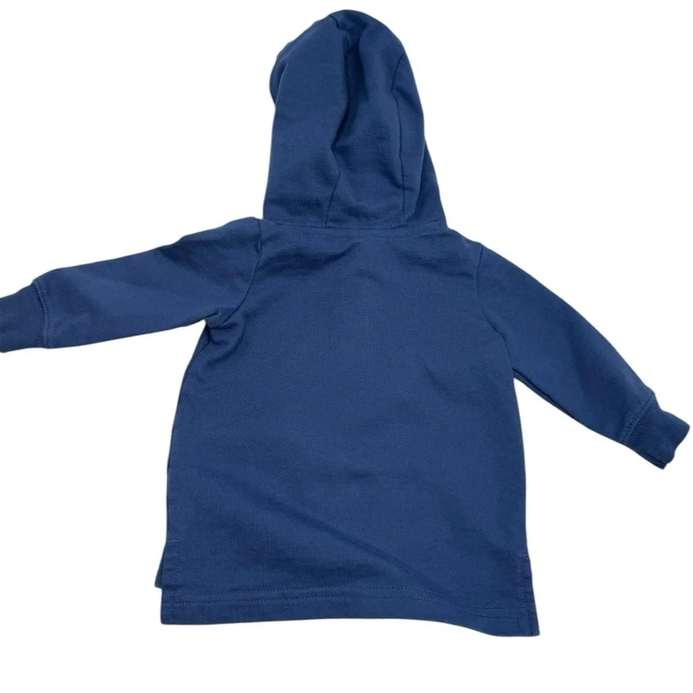 Carter’s Blue Hoodie and Gray Whale Print Pants Set
